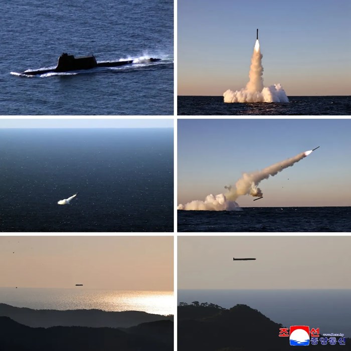 朝鮮試射兩種潛射戰略巡航導彈