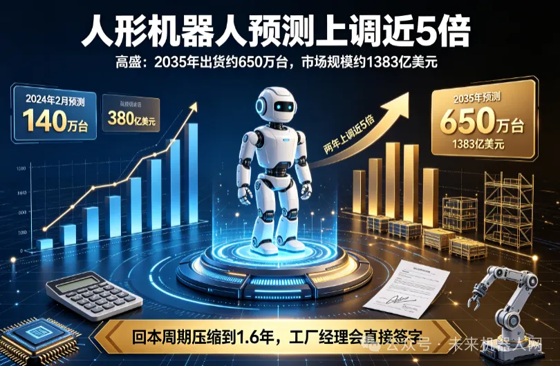 再讀高盛研報，人形機器人上調到650 萬台、1383 億美元，物流倉庫正在成為第一個 '戰場'